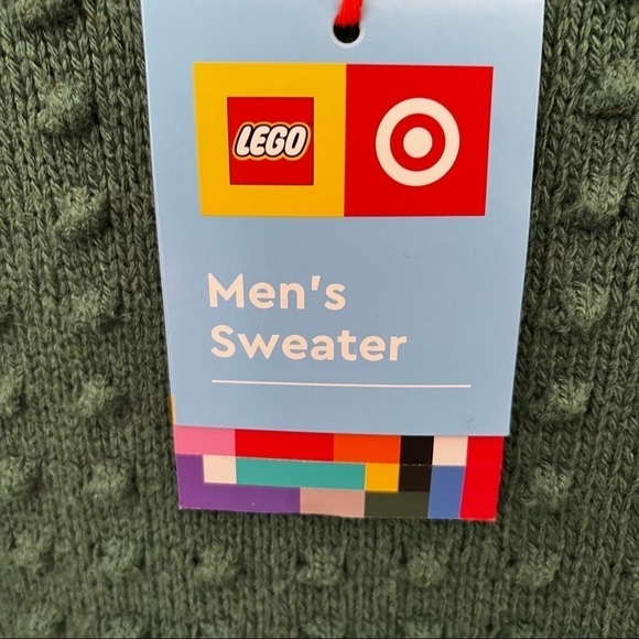 Men’s Lego brand pattern sweater forest green - Picture 6 of 8
